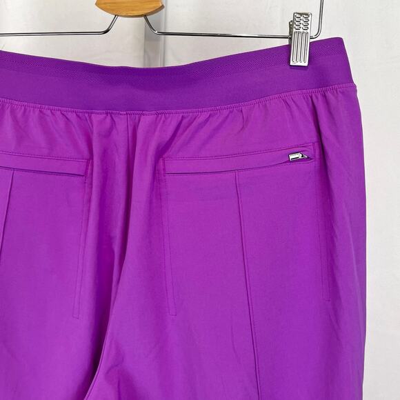 ATHLETA Vienna Slim Pants High Rise 882642 Stretch Purple Size 12 Petite 12P - Picture 7 of 10